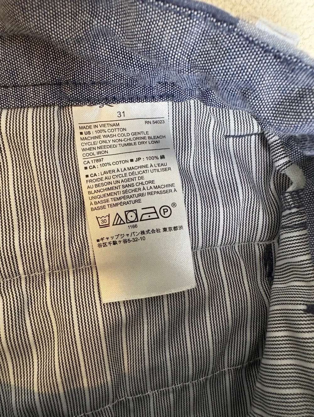 Banana Republic Aiden Short Plaid Cotton Shorts Size 31